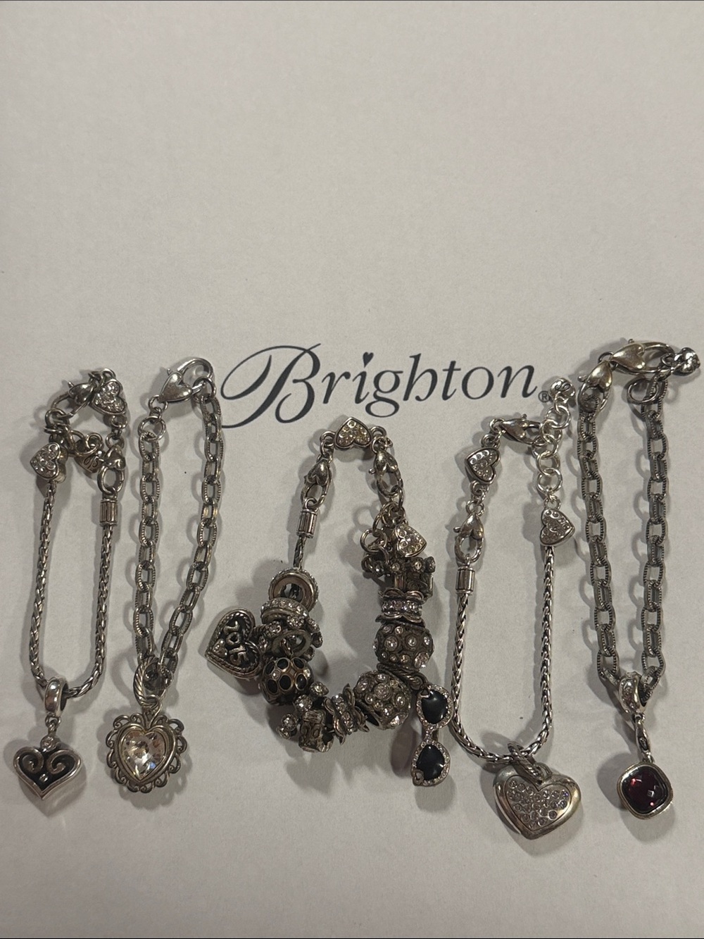 🌸 BRIGHTON LOT Used Charm Bracelet Collection PRICED TO SELL